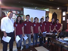 New officers taking oath of office